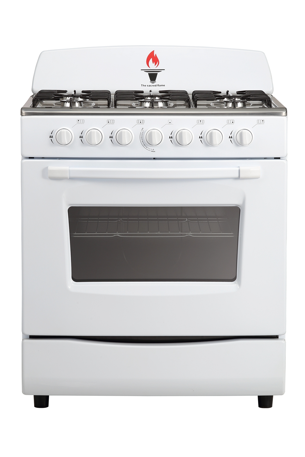 6-Burner Cooking Range with Gas Oven for Restaurant - China Gas Range and  Stove price