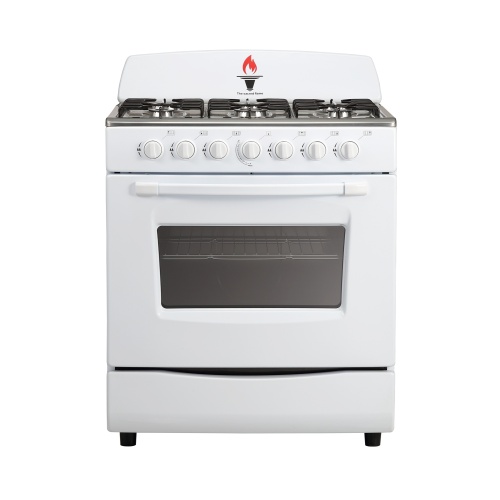 White Warna FreesTanding 6-Burners Gas Oven