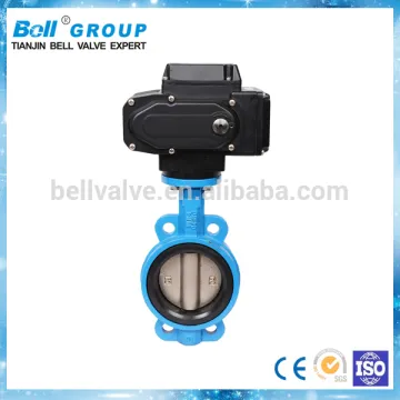 dn150 Ductile Iron Electric Wafer Butterfly Valve