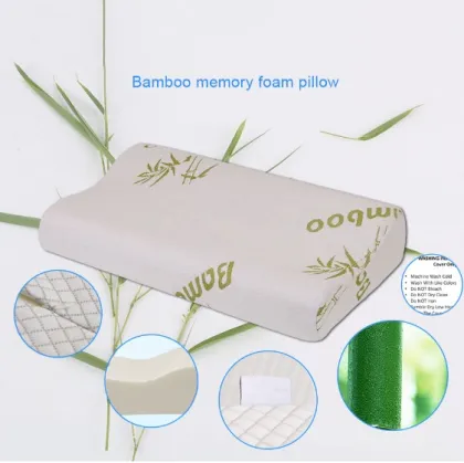 Hot selling Soft Cooling Organic Comfortable Bamboo Memory Foam Bedding Pillow