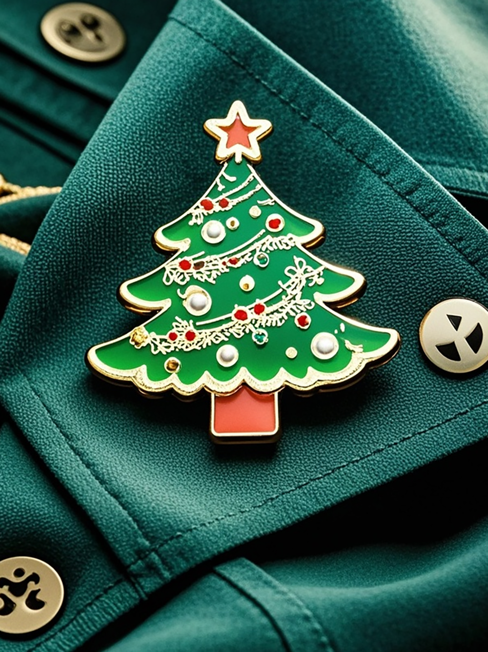 Plexiglass Christmas Tree Badge