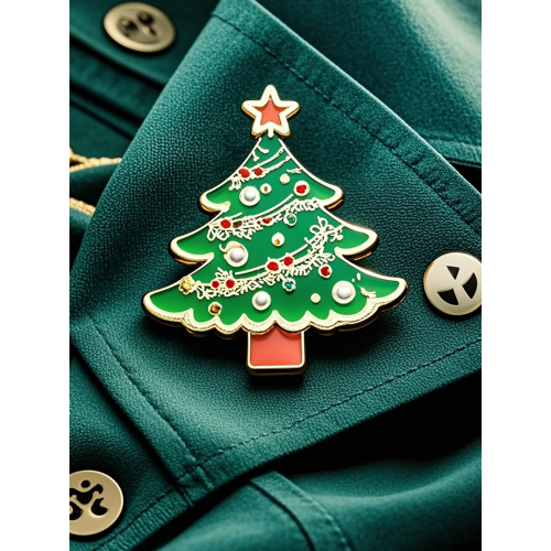 Plexiglass Christmas Tree Badge