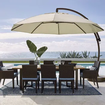 Outdoor Banana Umbrella for Garden, Beach, Patio, and Restaurant