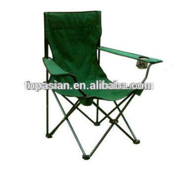 outdoor leisure beach chair in blue and with carry bag