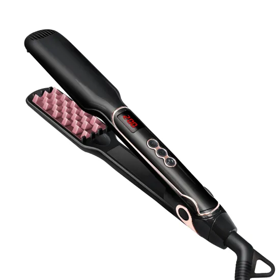Professional Flat Iron & Volumizing Curling Wand - Ceramic Hair Straightener & Curler