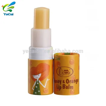 Custom printed eos lip balm paper container, empty lip balm tube with free sample