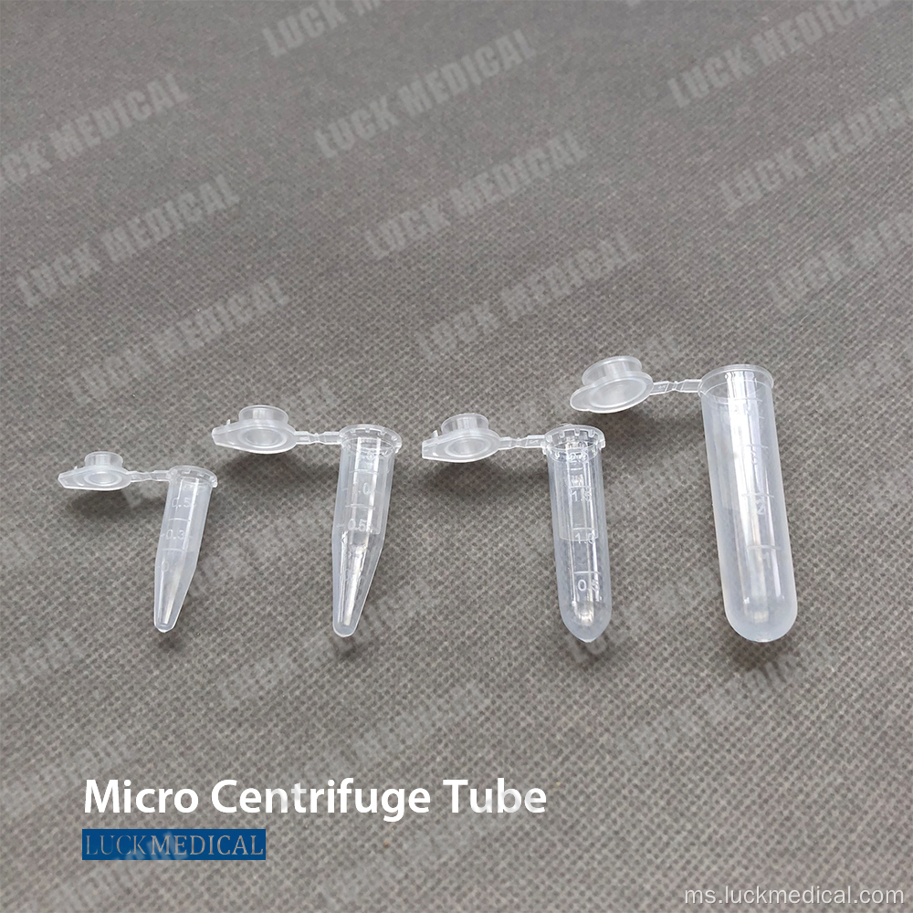 Tiub centrifuge mikro plastik