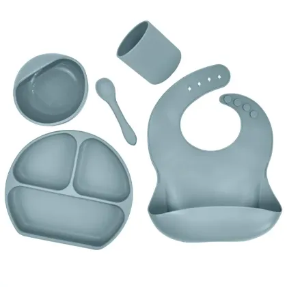 Eco-Friendly Baby Silicone Tableware Set