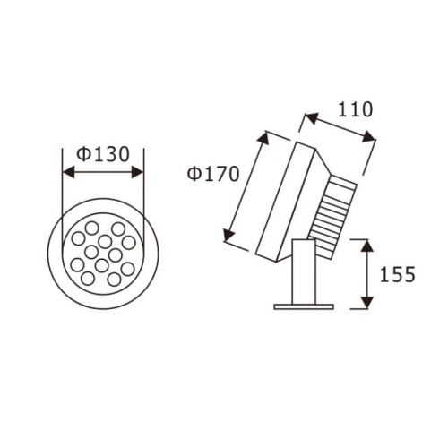 LEDER Exquisite DMX512 12W LED Underwater Light