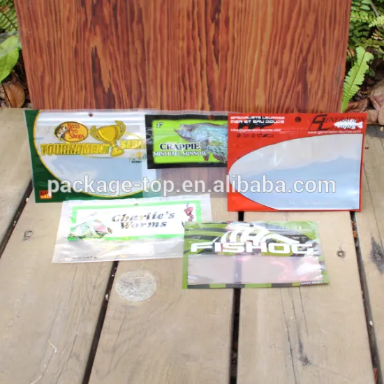 custom printed zipper fish lure bag/soft plastic fishing lure bags with ziplock                        
                                                Quality Choice