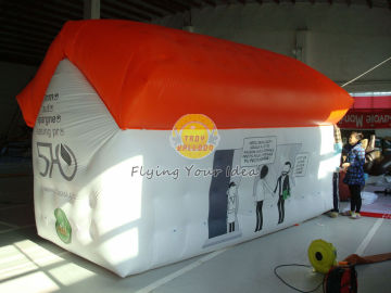 Waterproof Advertising Helium Custom Shaped Balloons House Shape With Digital Printing