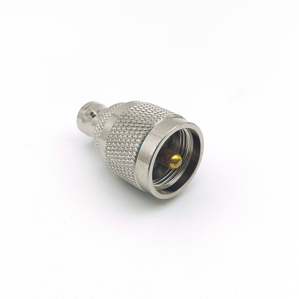 Male UHF to Female BNC RF Coaxial Adapter