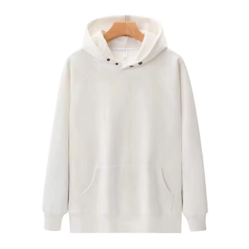Wholesale Custom Men's Polyester Cotton Hoodies without Drawstrings