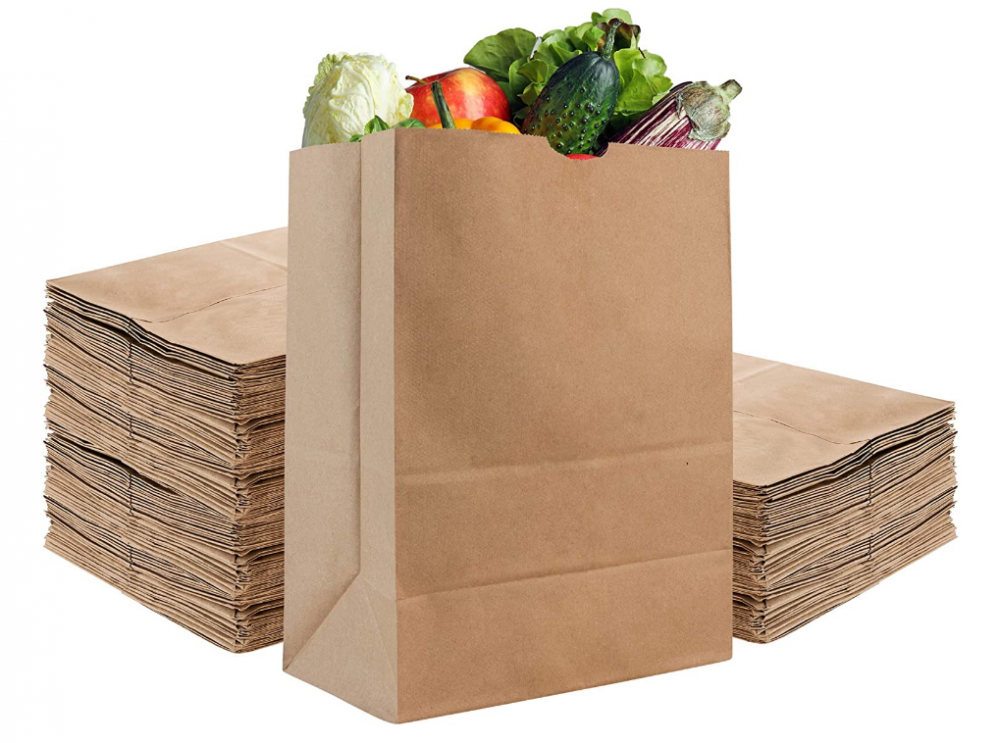 Kraft Brown Paper Grocery Bags Bulk