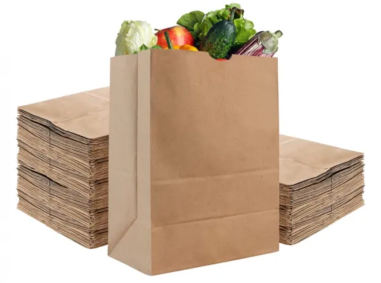 Kraft Brown Paper Grocery Bags Bulk