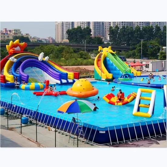 Hot Selling Rainbow Inflatable Water Slide with Pool for Kids and Adults