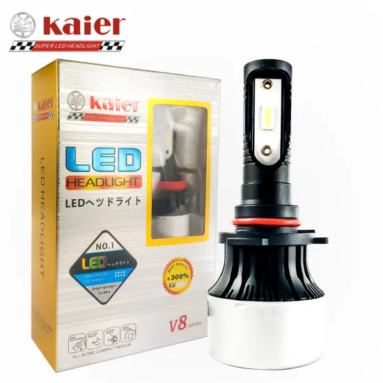 Factory Kaier 6000K V8 35W Car Light Headlight Ultra White Quartz Glass High Quality Halogen Bulb