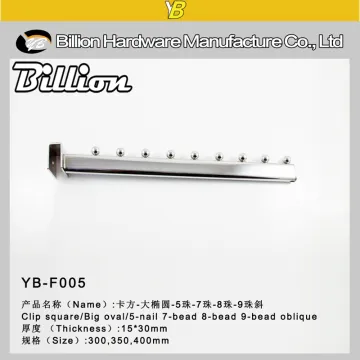 Factory directory supermarket clothes hanging metal display hooks 7 balls