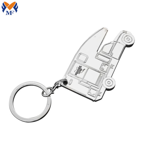 Custom enamel car shaped keychain