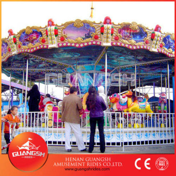 Joyful! luxury outdoor amusement rides kids carousel for sale