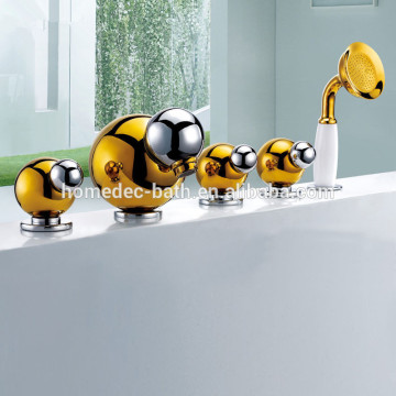 3 handle mixer tap single outlet bathtub mixer faucet