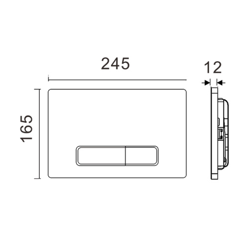 ABS Toilet Flush Panel Universal ABS Plastic Dual Flush Panel Manufactory