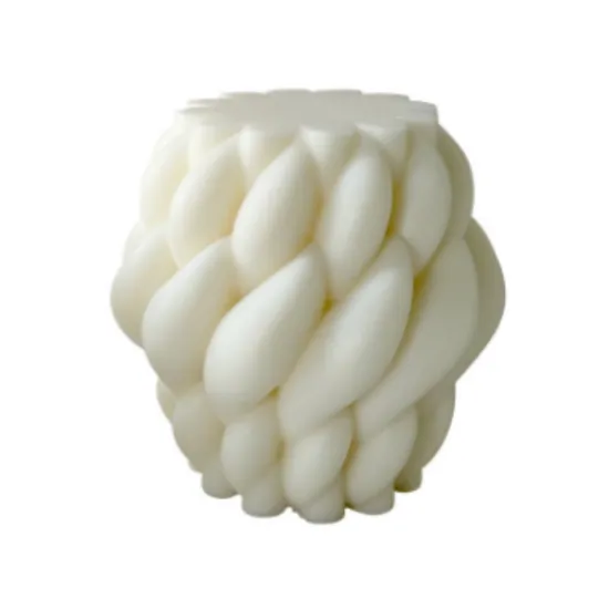 Twirl Raindrop Shape Candle Mold: Aesthetic Swirl Home Decor Molds Silicone Candles Mould