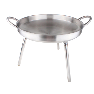 Outdoor Camping Cooking Gear: Stainless Steel Pots, Pans, Griddles, Woks, and Portable Fire Stoves with Removable Legs