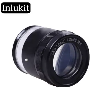 8LED Scale Magnifier with Group Optical Glass and Observation Magnifying Glass: Enhance Your Vision with Detail Precision