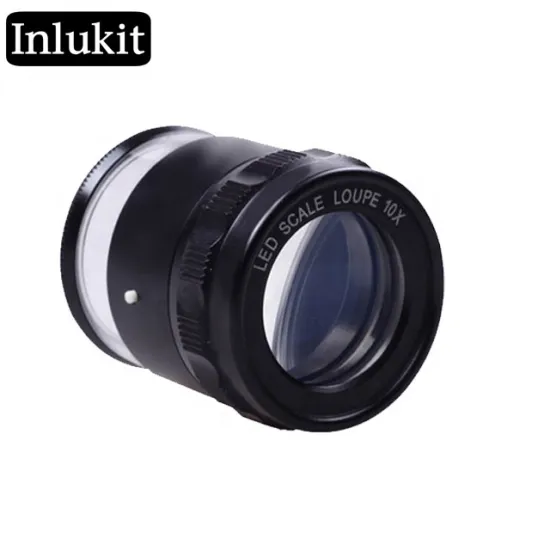 8LED Scale Magnifier with Group Optical Glass and Observation Magnifying Glass: Enhance Your Vision with Detail Precision