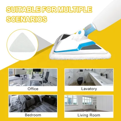 High-Quality Bissell 1544Z & 2078 Mop Triangle Microfiber Pocket Mop Cloth: Perfect Fit for Steam Mop Pads