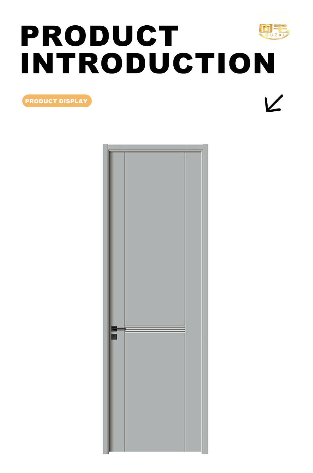 Morandi Silver Gray Door X