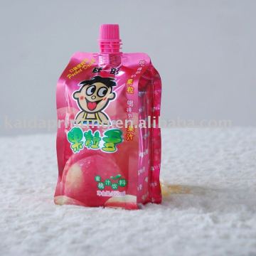 reusable juice spout cap pouch, leakproof