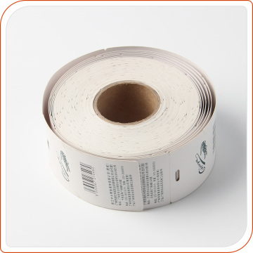 Paper hang tag packed in rolls information displaying tags for jewelry