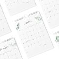 Gemakkelijke planning 12 maanden verticale wandkalender