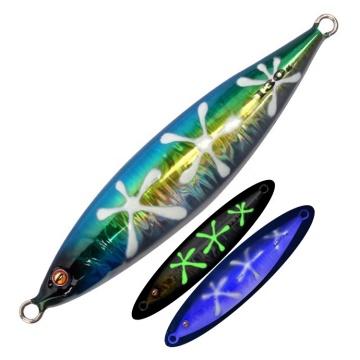 80g UV bersalut super panjang cast speed fall metal jigging gewang untuk memancing air masin