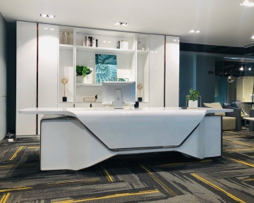 Rose Gold Stainless Steel Office Desk