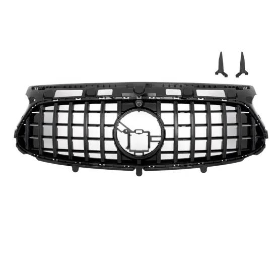 Front Bumper Grille for Mercedes-Benz GLA Class H247 GLA35 GLA45 2020-2023 GT Style Black Chrome