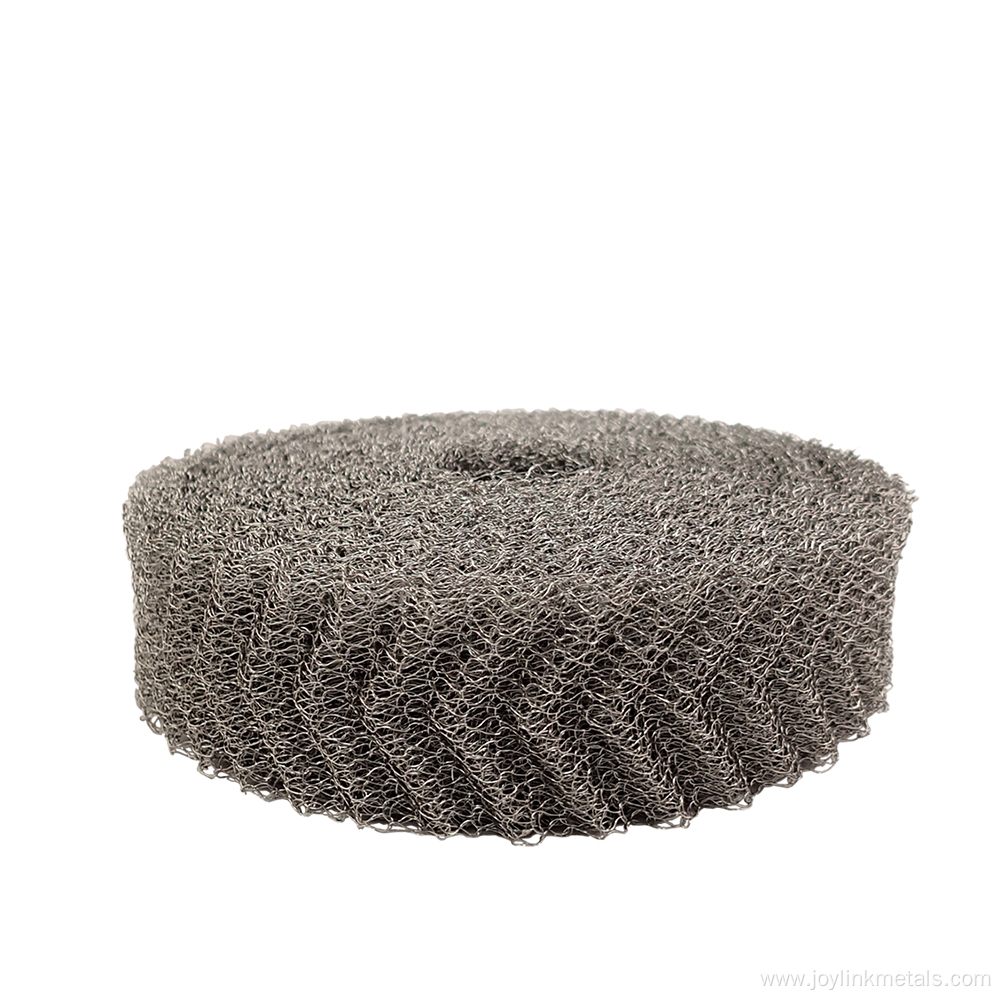 Ginning knitted wire mesh