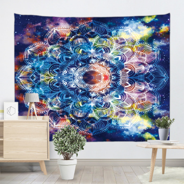 Bohemian Tapestry Wall Hanging Mandala Boho Hippie Indian Colorful Wall Tapestry Psychedelic for Livingroom Bedroom Dorm Home De