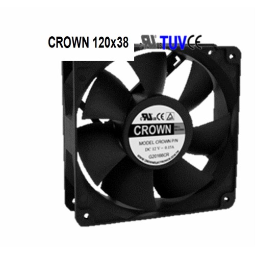 Crown 120x38 DC Blower H6 Industrial cooling