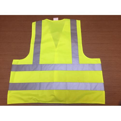 Chaleco de advertencia amarillo fluorescente, varios tipos