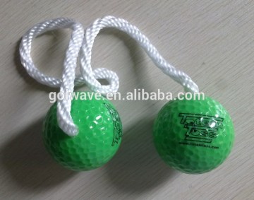 Roped golf balls,2 pc golf balls roped a string,golf balls end of a string