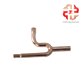 Copper branch pipes for central air conditioning systems