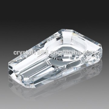 Wholesale k9 glass crystal engraved factory large crystal cigar ashtray