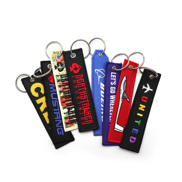 Custom Wholesale Anime Embroidered Keychains with Logos: Washable and Handmade Options