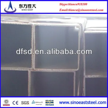 ERW ASTM A36 mild steel of black square steel tubes