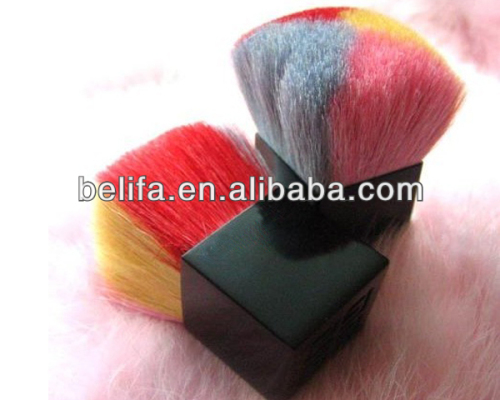 Novel nice and cute duster brush, square colorful kabuki brush