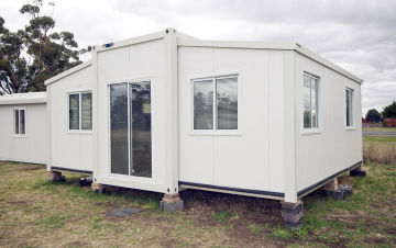 Foldable Modular Container House With 50mm Pu Sandwich Panel For Hotel