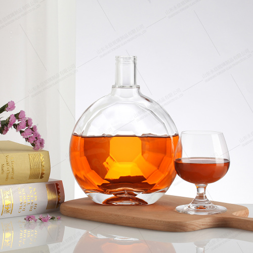 Glass Whhiskey bottiglie all'ingrosso personalizza